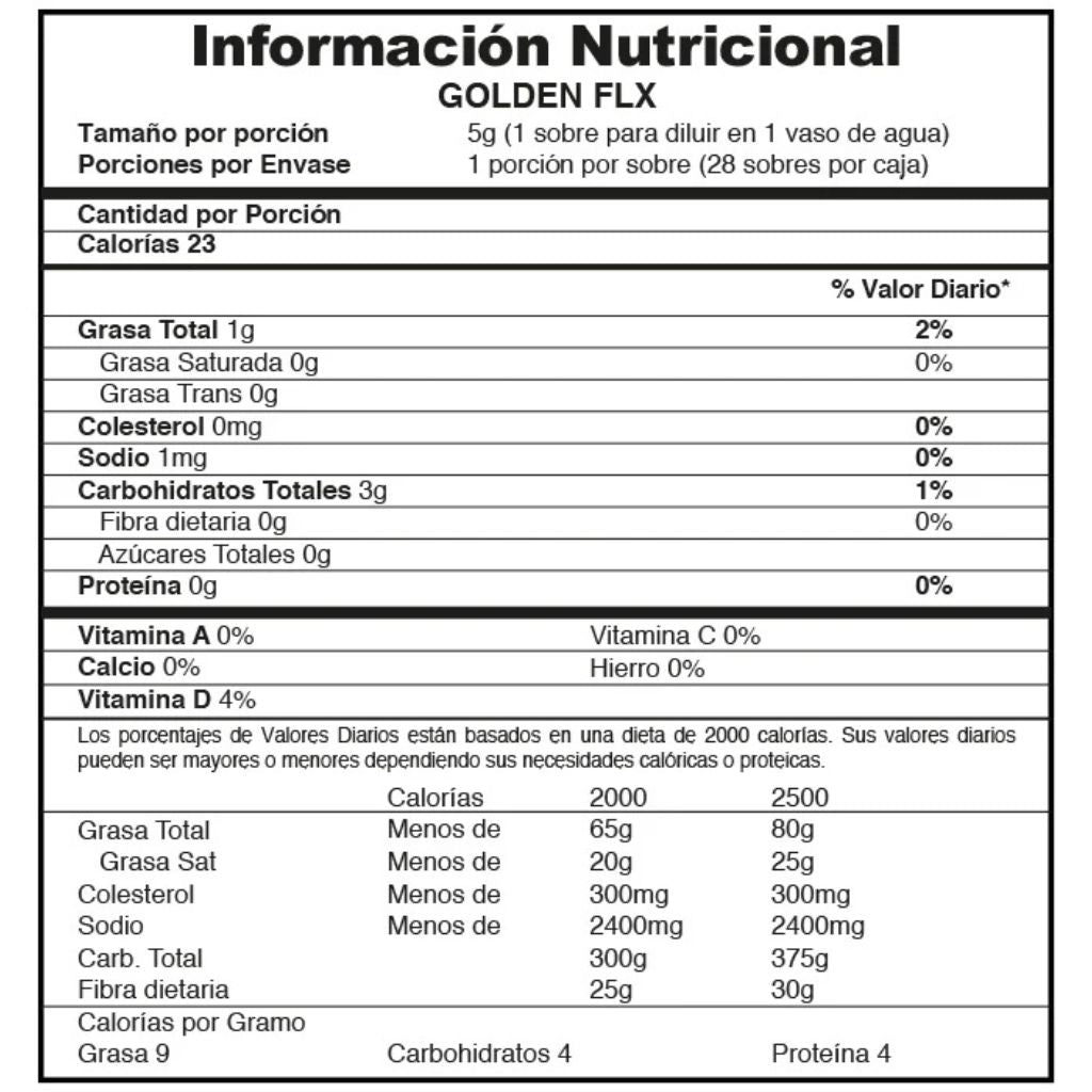 Golden FLX Fuxion, té para mejora la movilidad y flexibilidad