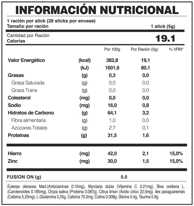 ON FuXion - Mejora la nutrición cerebral y concentración