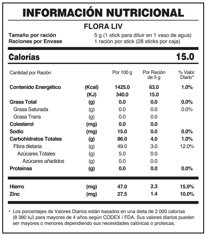 FLORA LIV FuXion - Bebida Probiótica Flora Intestinal